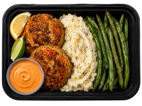 SWEET PEPPER SALMON CAKES