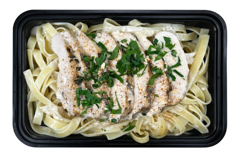SKIM MILK CHICKEN FETTUCCINE ALFREDO