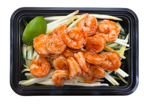 CHILI LIME SHRIMP OVER ZUCCHINI NOODLES