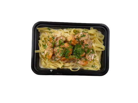 GRILLED SHRIMP FETTUCINI ALFREDO