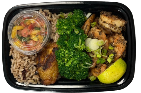 JERK SHRIMP WITH PLANTAINS