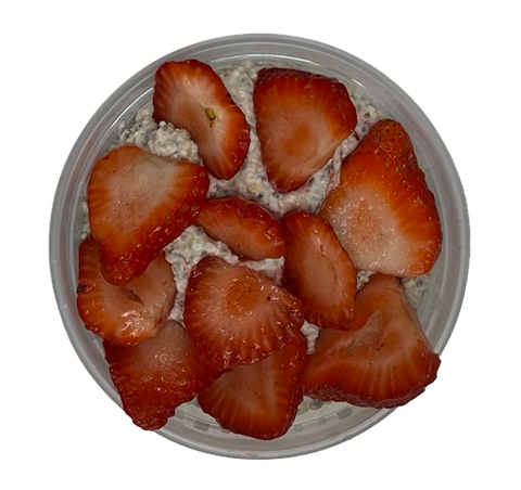 STRAWBERRY CHEESECAKE OVERNIGHT OATS - 8 OZ