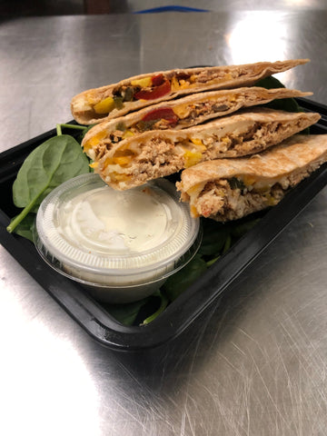 CHICKEN QUESADILLAS